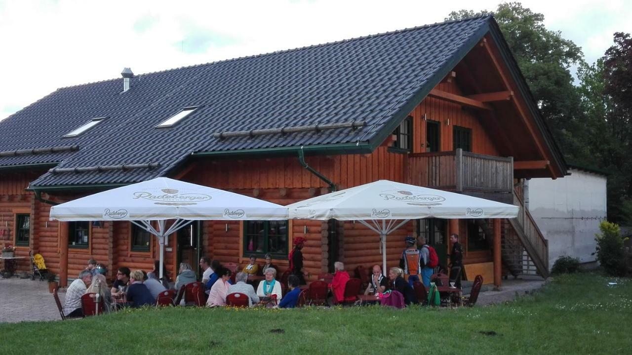 Blockhaus - Ferienwohnung Sunrise Augustusburg Eksteriør bilde