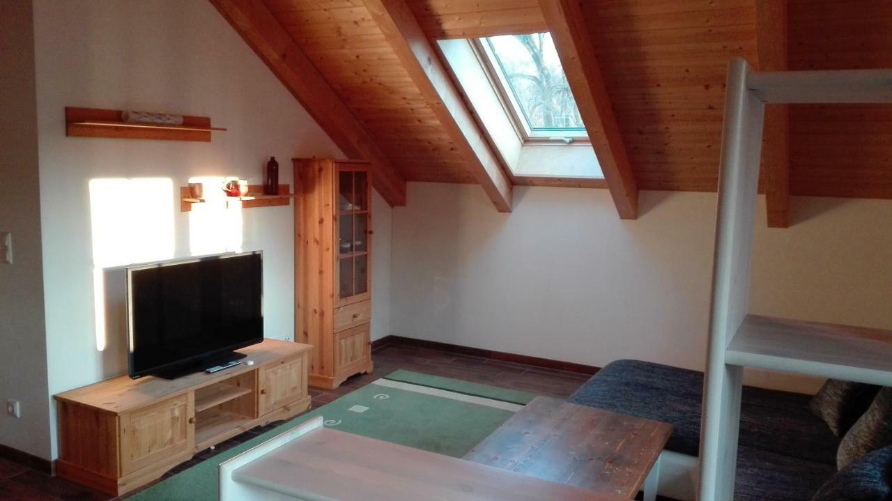 Blockhaus - Ferienwohnung Sunrise Augustusburg Eksteriør bilde